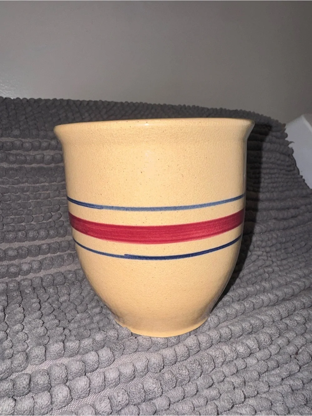 Vintage R.R.P. Co. Roseville Ohio Stoneware Crock | Farmhouse Kitchen Crock